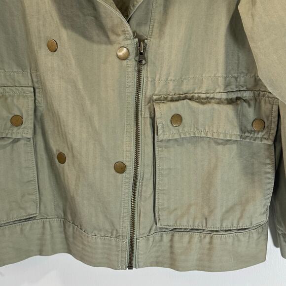 Loft Lightweight Khaki Green Half Zip Jacket Size M - Picture 5 of 9